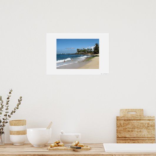 beach poster (Keuken)