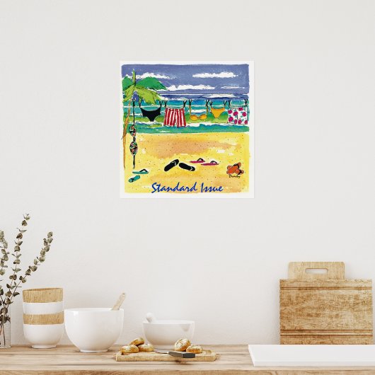 Beach - poster (Keuken)
