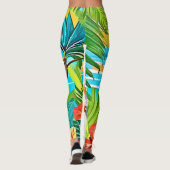 Beach Pup Paradise Uitzicht Leggings (Achterkant)