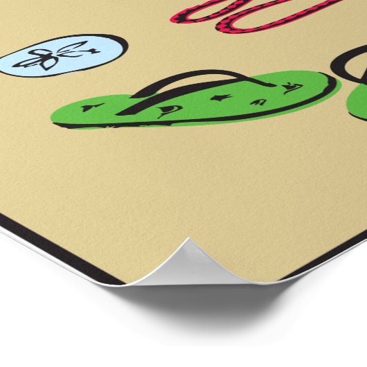 Beach Pup Poster (Hoek)