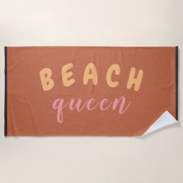 Beach Queen - aangepaste tekst Strandlaken