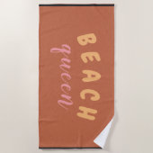 Beach Queen - aangepaste tekst Strandlaken (Voorkant)