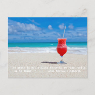 Beach Quote Briefkaart