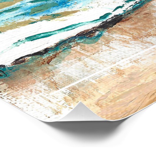 Beach Quote Glossy Poster (Hoek)