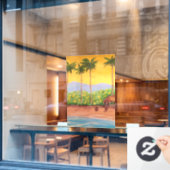 Beach Raamsticker (Cafe Raam)