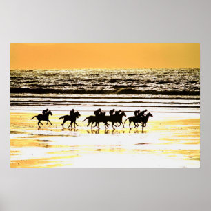 Beach Racing Kerry Ierland Poster