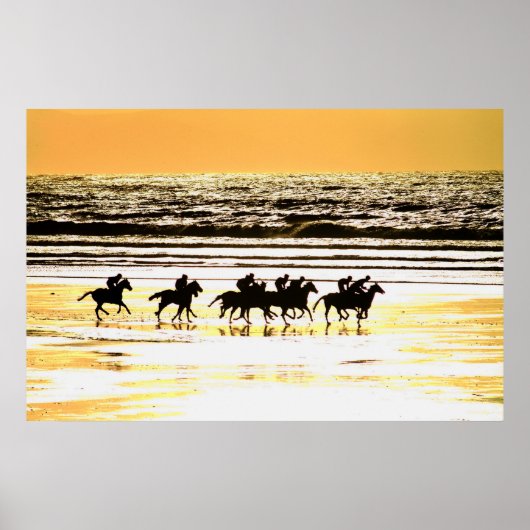 Beach Racing Kerry Ierland Poster (Voorkant)