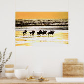 Beach Racing Kerry Ierland Poster (Keuken)