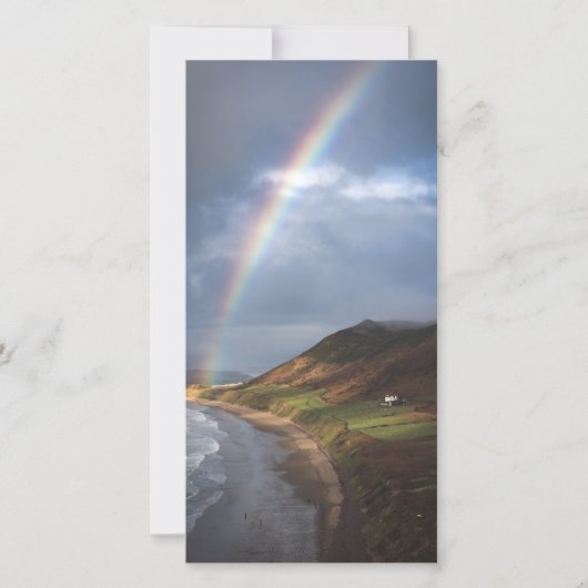 Beach Rainbow Foto Prayer Memorial Bladwijzer (Voorkant)