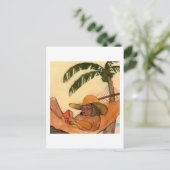 Beach Reading briefkaart (Staand voorkant)