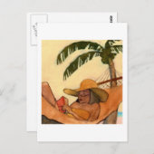 Beach Reading briefkaart (Voorkant / Achterkant)