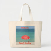 Beach Reading Seascape Beach Canvas tas (Voorkant)