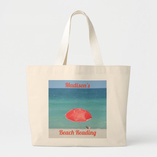 Beach Reading Seascape Beach Canvas tas (Voorkant)
