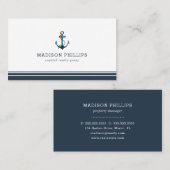 Beach Real Estate Agent Anchor Nautical Théconomiq Visitekaartje (Voorkant / Achterkant)