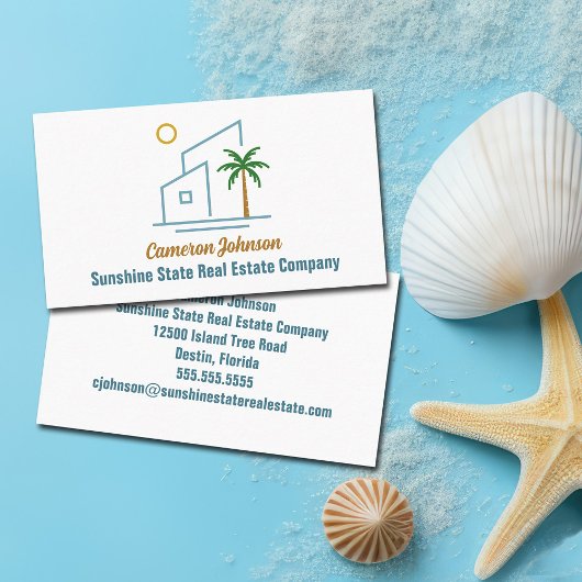 Beach Real Estate Company Coastal Realtor Visitekaartje