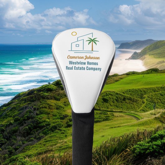 Beach Real Estate Company Custom Coastal Realtor Golfheadcover