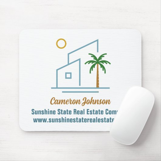 Beach Real Estate Company Custom Coastal Realtor Muismat (Met muis)