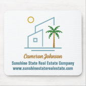 Beach Real Estate Company Custom Coastal Realtor Muismat (Voorkant)