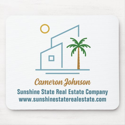 Beach Real Estate Company Custom Coastal Realtor Muismat (Voorkant)