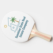Beach Real Estate Company Custom Coastal Realtor Tafeltennisbatje (Zijkant)