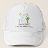 Beach Real Estate Company Custom Coastal Realtor Trucker Pet (Voorkant)