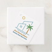 Beach Real Estate Company Schattige  Bedankjes Labels (In situ)