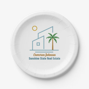Beach Real Estate Company Schattige  Papieren Bordje