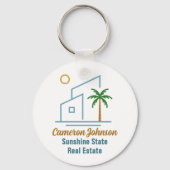 Beach Real Estate Company Schattige  Sleutelhanger (Voorkant)
