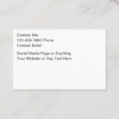 Beach Realtor Kust Visitekaartjes (Achterkant)