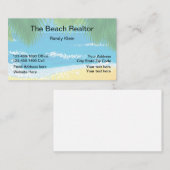 Beach Realtor Tropical Coastal Design Visitekaartje (Voorkant / Achterkant)