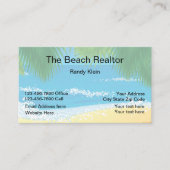 Beach Realtor Tropical Coastal Design Visitekaartje (Voorkant)