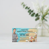 Beach Realtor-Visitekaartje Visitekaartje (Staand voorkant)