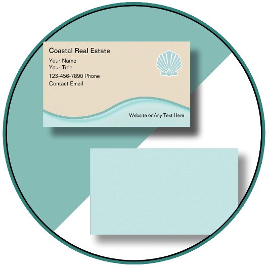 Beach Realtor Visitekaartjes Design