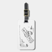 Beach Reed Bagagelabel (Voorkant verticaal)