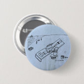 Beach Reed Ronde Button 5,7 Cm (Voorkant /achterkant)