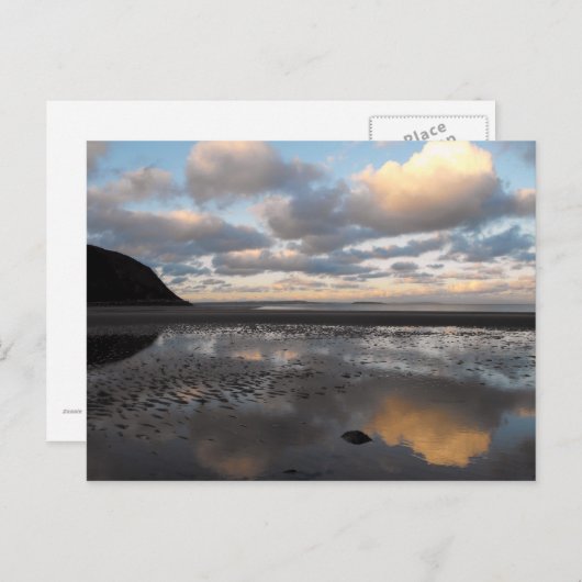 Beach reflecties briefkaart (Voorkant / Achterkant)