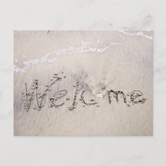 Beach Rentals verwelkomt Briefkaart (Voorkant)
