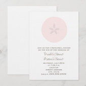 Beach-repetitie - roze zanddollar kaart (Voorkant / Achterkant)