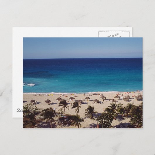 Beach Resort Background Briefkaart (Voorkant / Achterkant)