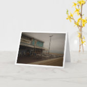 Beach Restaurant, Beach of the Malvarrosa, Spanje Kaart (Gele Bloem)