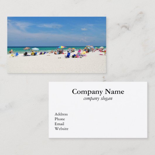 Beach Retirement Visitekaartjes (Voorkant / Achterkant)