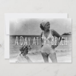 Beach Retro Swimsuit zwemmen Save The Date