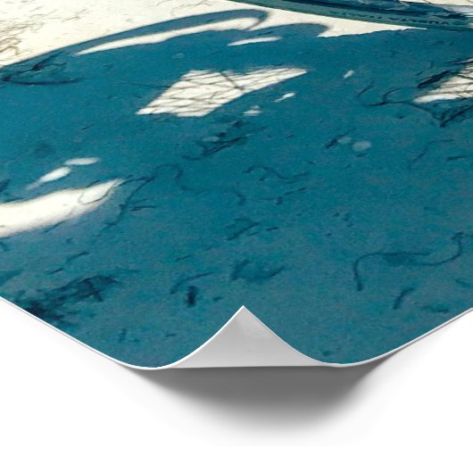 Beach Ride Aesthetic - Vrouw op de fiets bij het Z Poster (Hoek)