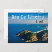 Beach Rio de Janiero Brazilië Briefkaart (Voorkant / Achterkant)
