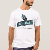 Beach Road Siesta Key T-Shirt (Voorkant)