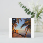 Beach Roatan Honduras Briefkaart (Staand voorkant)