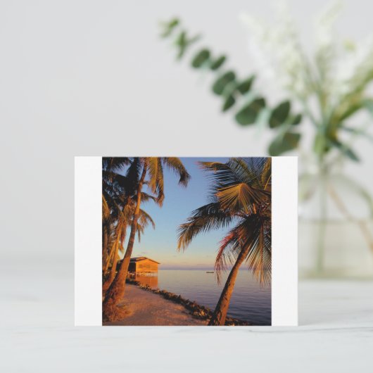 Beach Roatan Honduras Briefkaart (Staand voorkant)