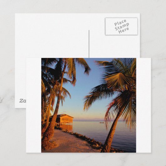 Beach Roatan Honduras Briefkaart (Voorkant / Achterkant)
