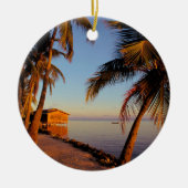 Beach Roatan Honduras Keramisch Ornament (Voorkant)