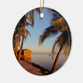 Beach Roatan Honduras Keramisch Ornament (Links)